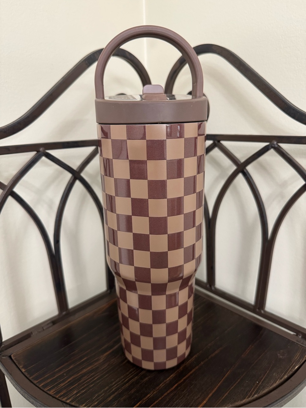 NWT HydroJug Autumn Checkered 32oz Sport Tumbler - Picture 3 of 6